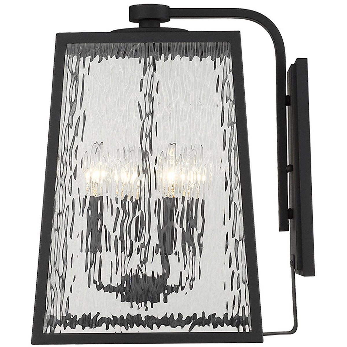 Hirche 4 Light 17 inch Matte Black Exterior Wall Mount