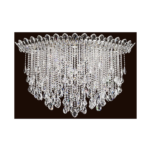 Trilliane Strands 8 Light 25 inch Polished Stainless Steel Flush Mount Ceiling Light in Heritage