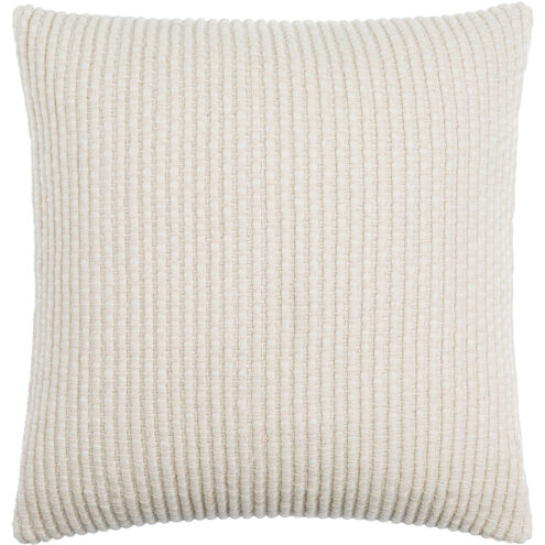 Lynchburg 20 X 20 inch Light Silver/White/Silver Accent Pillow