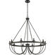 Fuller 10 Light 38 inch Black Chandelier Ceiling Light