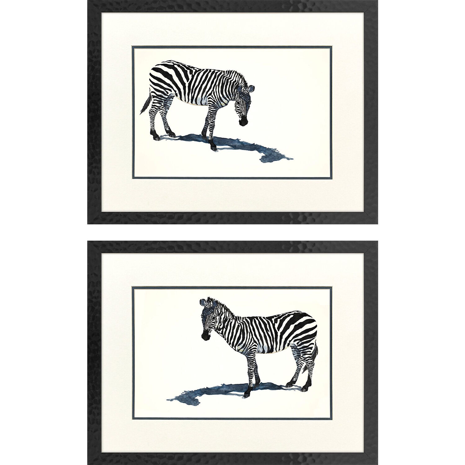 Stand By Me Blue and Black and White Framed Art, Propac