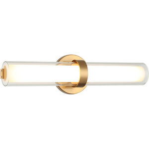 Satchie LED 17.75 inch Aged Gold Brass Wall Sconce Wall Light