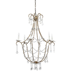 Scarlett 12 Light 34 inch Champagne and Clear Chandelier Ceiling Light
