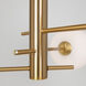 Aurelia LED 31.5 inch Brass Semi-Flush Mount Ceiling Light