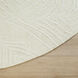 Mitra White/Ivory Rug in 10 Round
