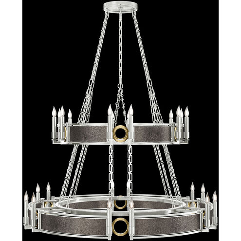 Mirage 24 Light 50 inch Silver Chandelier Ceiling Light