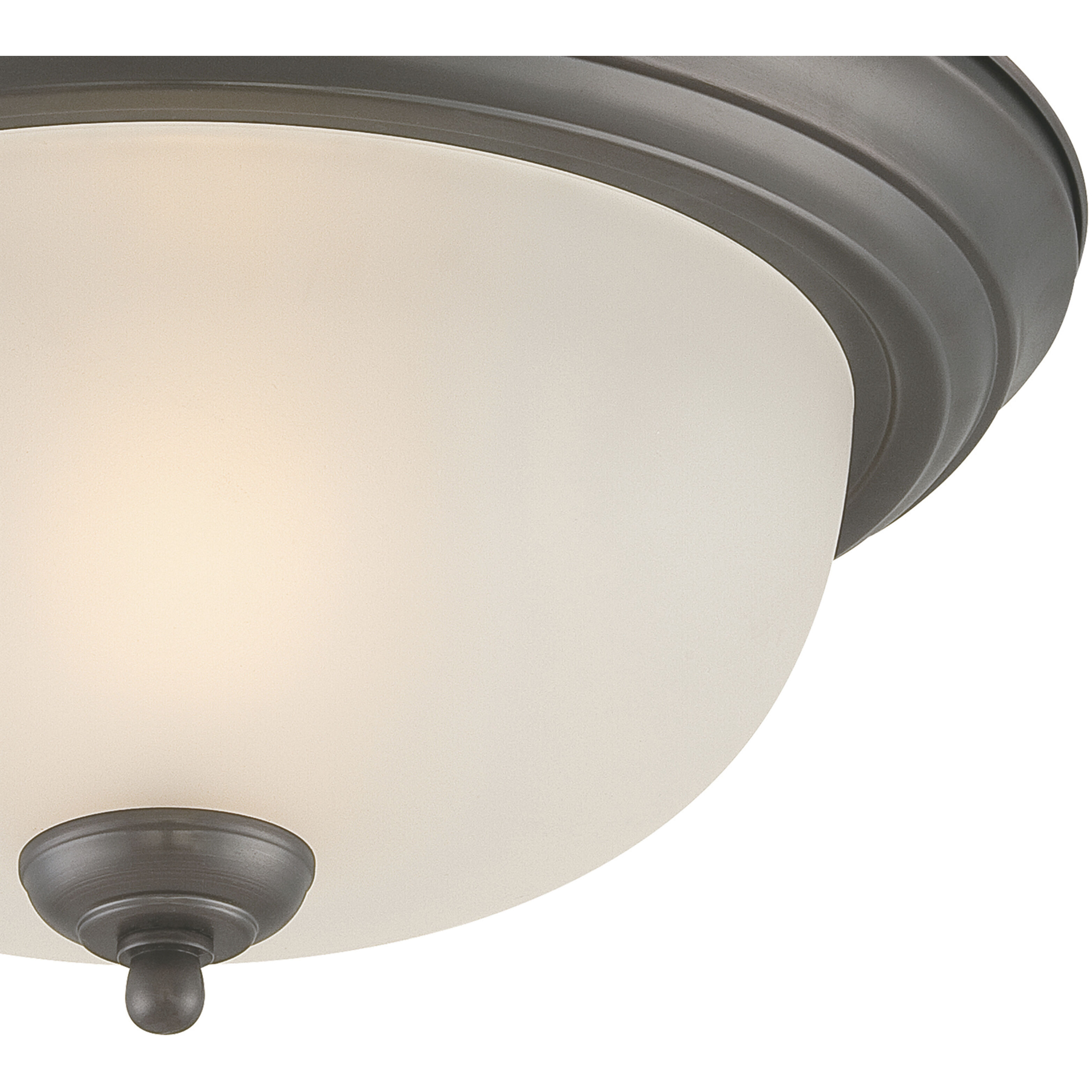 Pendenza 2 Light 13.25 inch Oiled Bronze Flush Mount Ceiling Light