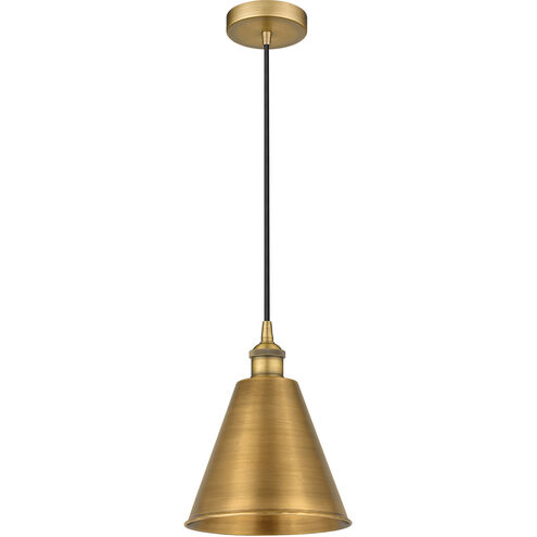 Edison Cone LED 8 inch Brushed Brass Mini Pendant Ceiling Light