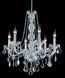 Verona 6 Light 24 inch Chrome Dining Chandelier Ceiling Light in Clear, Royal Cut