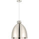 Newton Bell 1 Light 18 inch Polished Nickel Pendant Ceiling Light