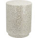 Anita 17.7 inch White Stool