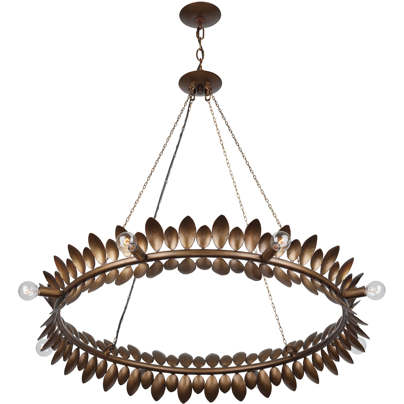 Heiress 8 Light 36 inch Patinated Bronze Chandelier Ceiling Light