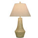 Morgana 31 inch 150 watt Gray Taupe and Brass Table Lamp Portable Light