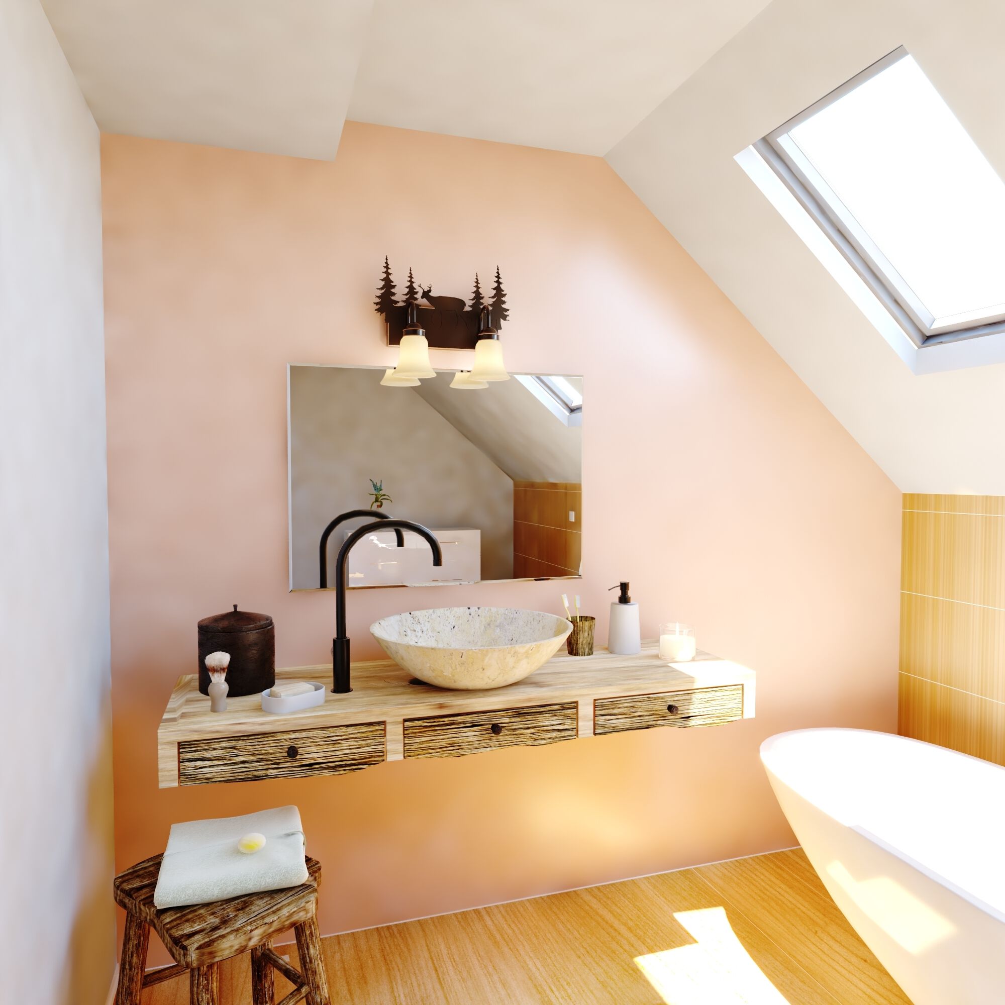 Bryce LED 16.75 inch Burnished Bronze Bathroom Light Wall Light