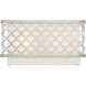 Arabesque 2 Light 13 inch Brushed Nickel ADA ADA Wall Sconce Wall Light