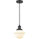Franklin Restoration Oxford LED 7.5 inch Matte Black Mini Pendant Ceiling Light in Matte White, Franklin Restoration