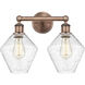 Cindyrella 2 Light 17 inch Antique Copper Bath Vanity Light Wall Light in Seedy