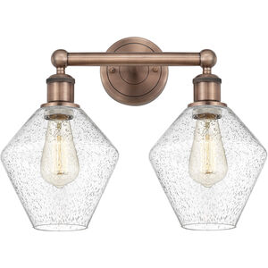 Cindyrella 2 Light 17 inch Antique Copper Bath Vanity Light Wall Light in Seedy