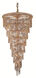 Spiral 26 Light 36 inch Gold Foyer Ceiling Light in Royal Cut