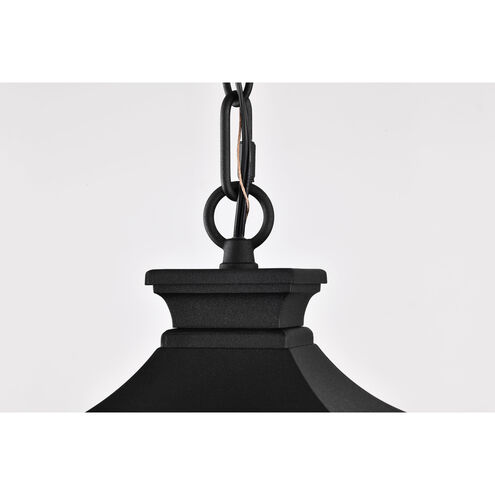Jasper 8 inch Matte Black Outdoor Hanging Lantern