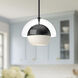Alora Mood Lucy 1 Light 12 inch Matte Black Pendant Ceiling Light