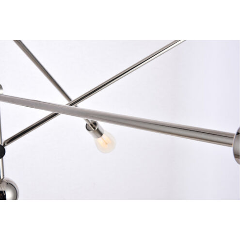 Axel 6 Light 55 inch Polished Nickel Pendant Ceiling Light