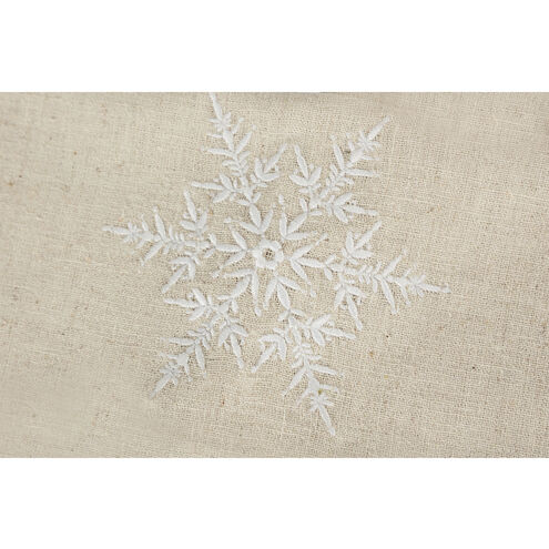 Snowflake White with White Napkin