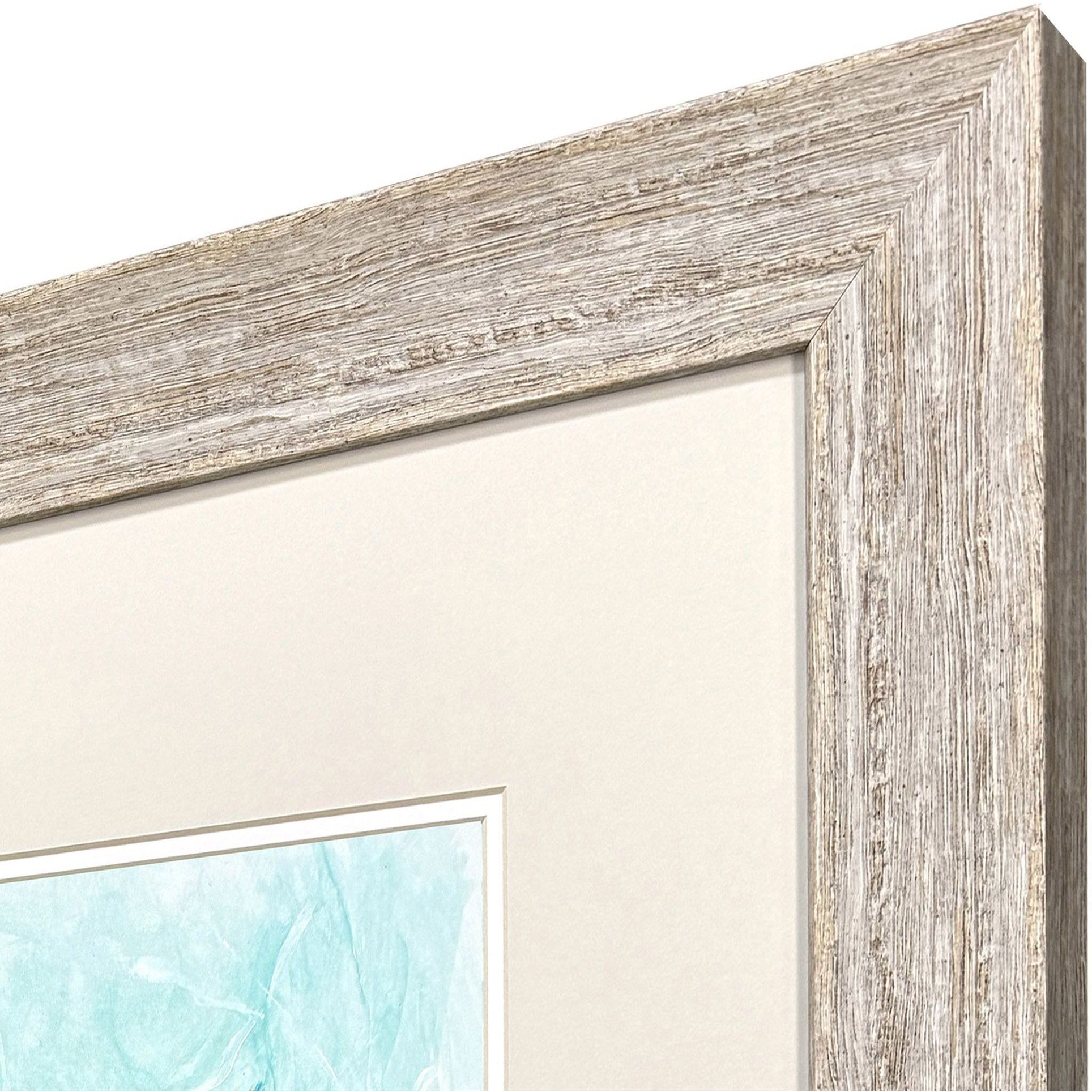 Swim Lesson Blue and Green and Multi and Beige Framed Art, Propac