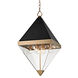 Coltrane 8 Light 15 inch Aged Brass / Black Pendant Ceiling Light