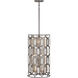 Hexly 9 Light 16 inch Bronze and Sultry Silver Foyer Pendant Ceiling Light