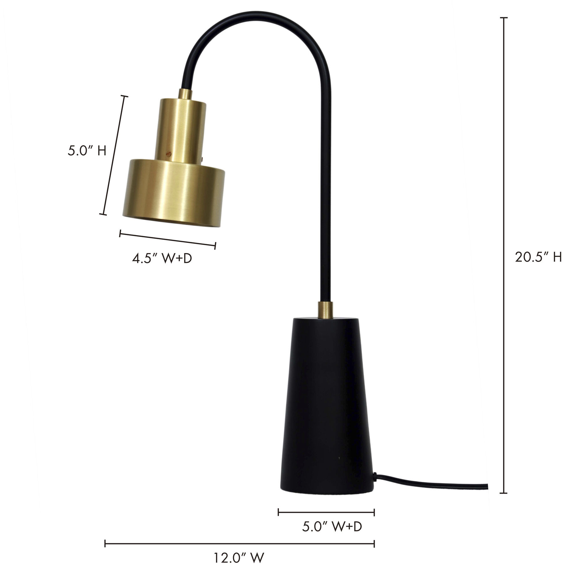 Xavier 21 inch 6.00 watt Gold Table Lamp Portable Light