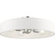 Venlo 4 Light 22 inch Brushed Nickel Semi Flush Ceiling Light