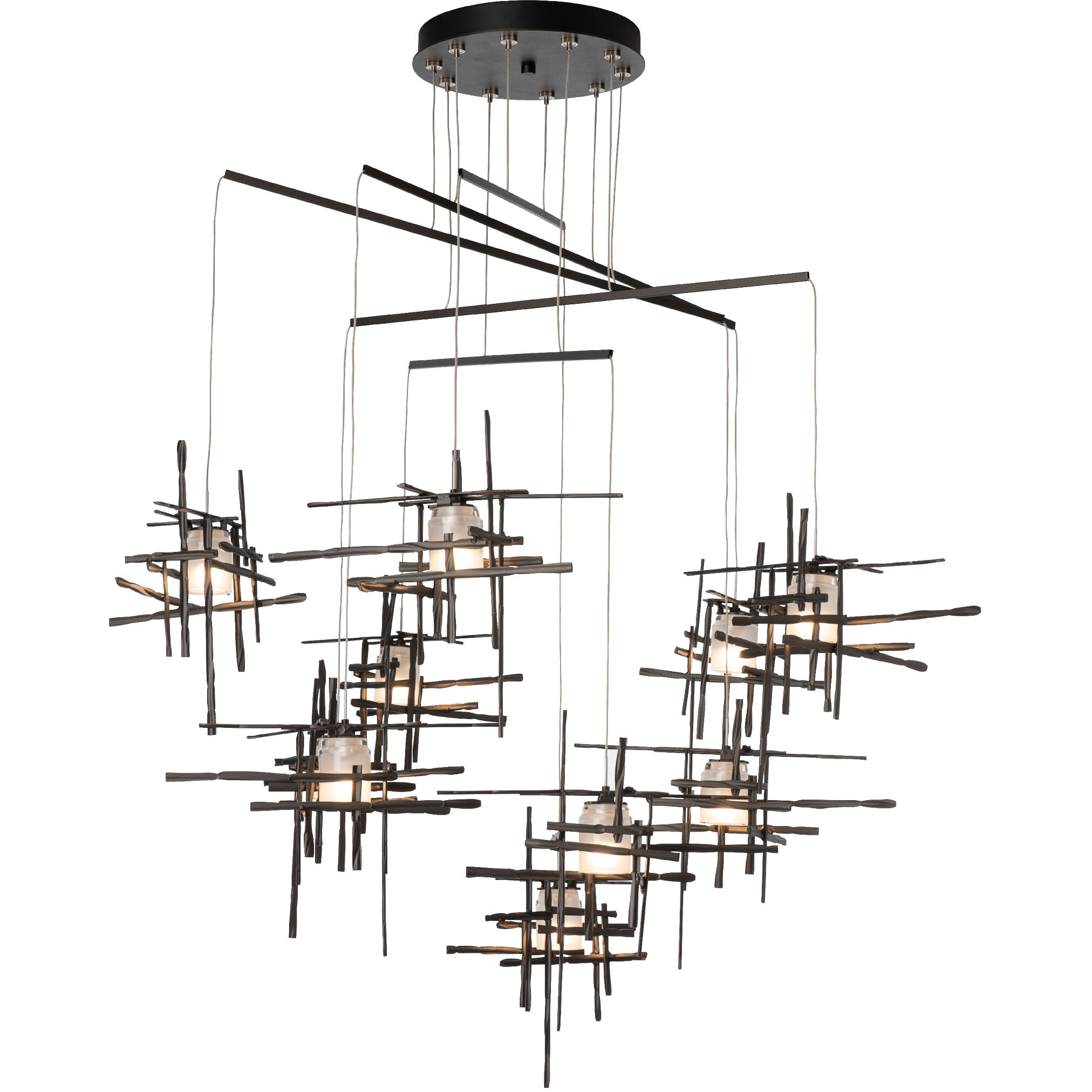 Tura 10 Light 48.9 inch Oil Rubbed Bronze Mobile Pendant Ceiling Light