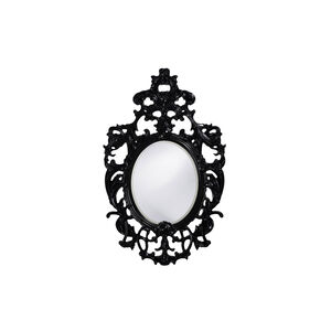 Dorsiere 50 X 31 inch Glossy Black Wall Mirror