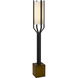 Woodsmere 60 inch 60 watt Matte Black and Wood Floor Lamp Portable Light