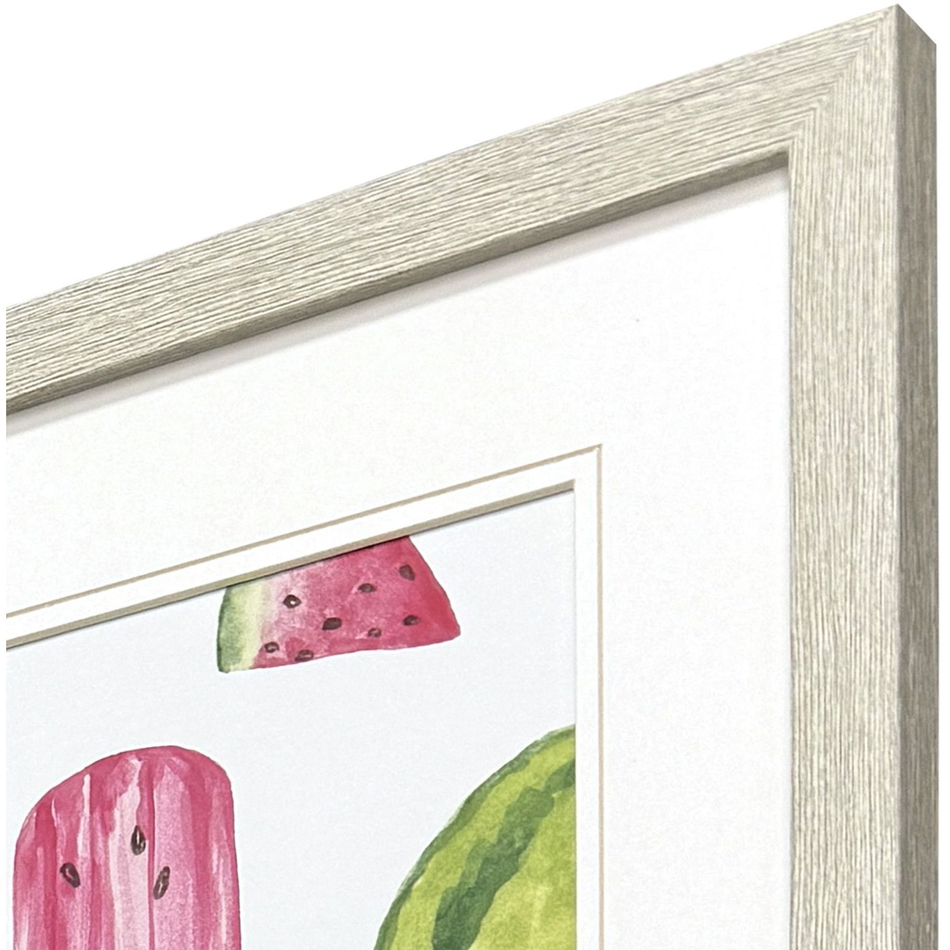 Fruity Popsicles Multi and White and Red and Orange Framed Art, Propac