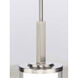 Mast 1 Light 6 inch Brushed Nickel Mini-Pendant Ceiling Light