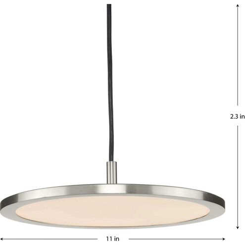 Everlume LED LED 11 inch Brushed Nickel Pendant Ceiling Light, Progress LED