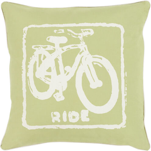 Big Kid Blocks 20 inch Cream, Lime Pillow Kit