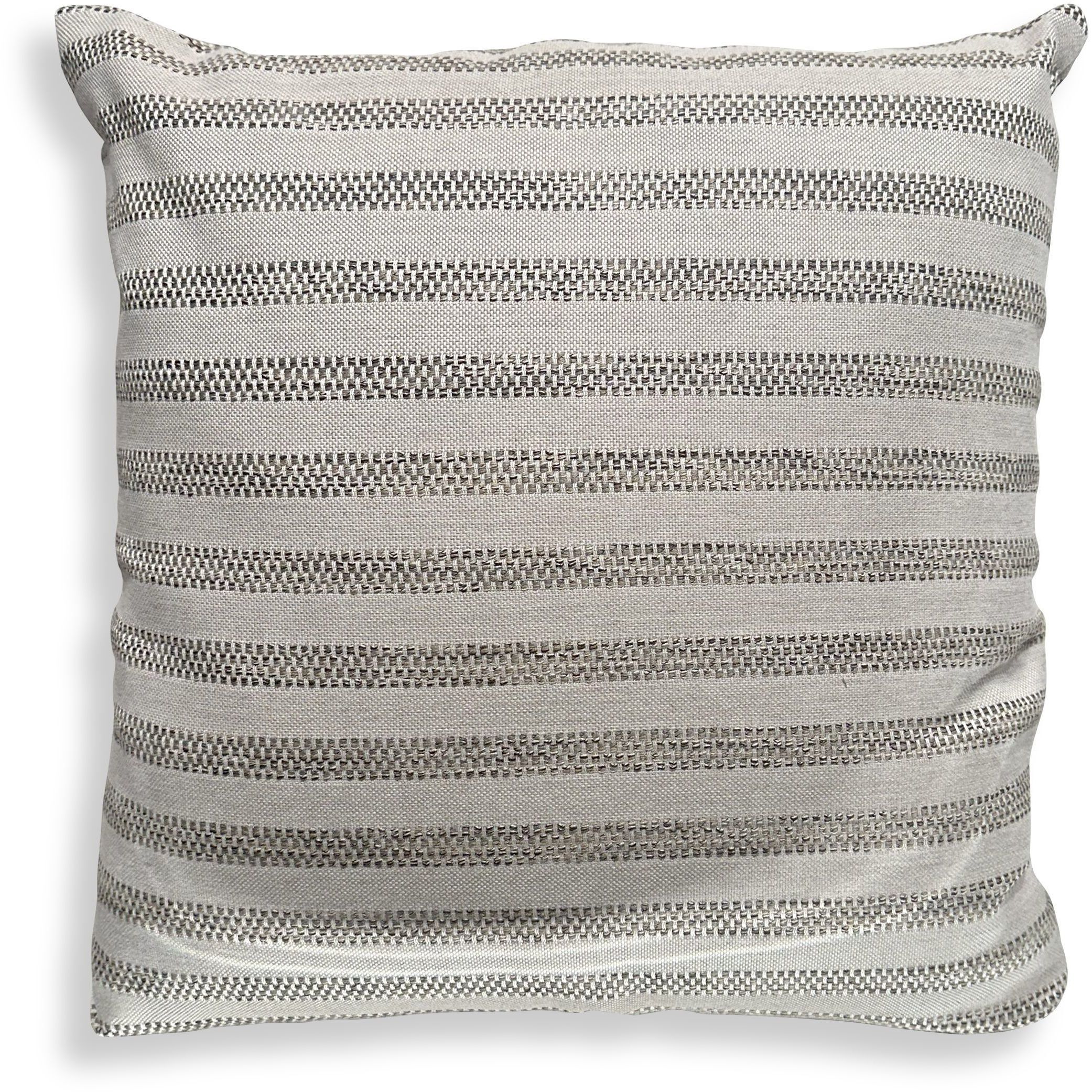 Basket Stripe 20 inch Flax Outdoor Pillow
