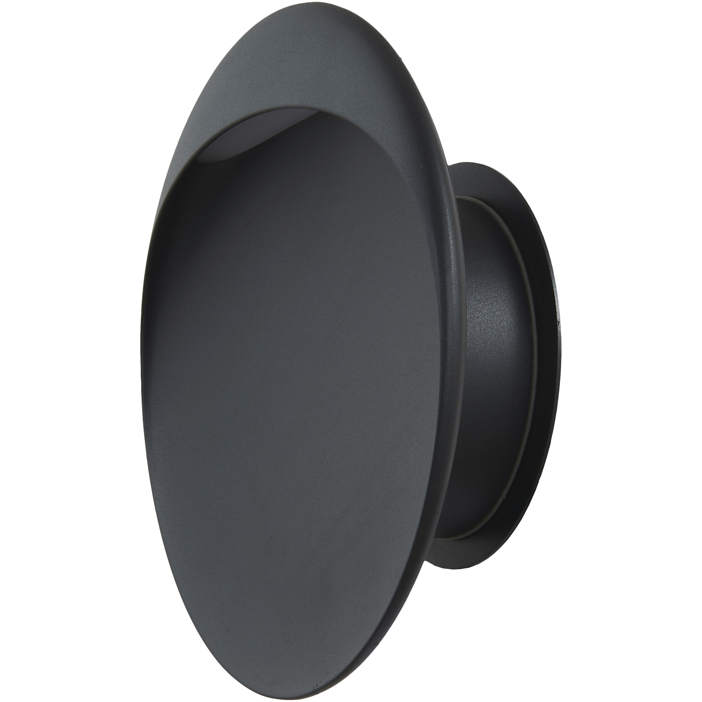 Sol LED Matte Black Outdoor Wall Light
