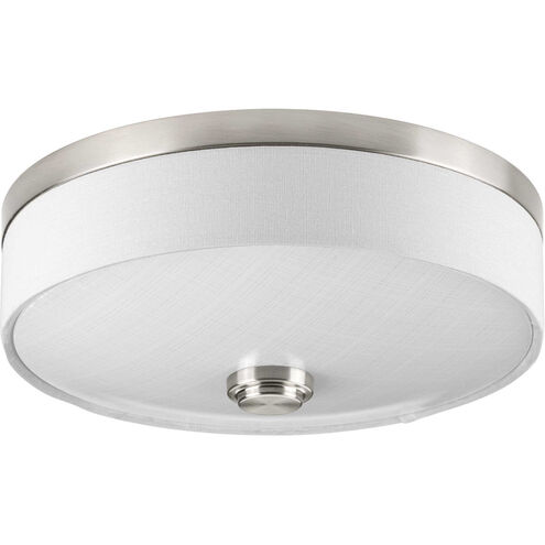 Weaver LED LED 10 inch Brushed Nickel Flush Mount Ceiling Light, Progress LED