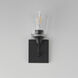 Hudson 1 Light 4.75 inch Black Wall Sconce Wall Light in Clear