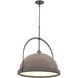 Atlas 1 Light 21.7 inch Oil Rubbed Bronze and Bronze Pendant Ceiling Light in Oil Rubbed Bronze/Bronze, Large