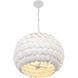 Talia 5 Light 20.5 inch Matte White Chandelier Ceiling Light