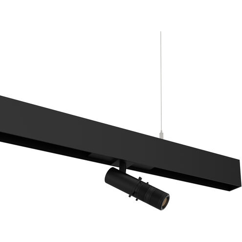 Ventrix 1 Light 48 Black Track Fixtures Ceiling Light