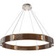 Parallel LED 48 inch Beige Silver Chandelier Ceiling Light, Ring