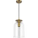 Alora Mood Sylvia 1 Light 8 inch Brushed Gold Pendant Ceiling Light