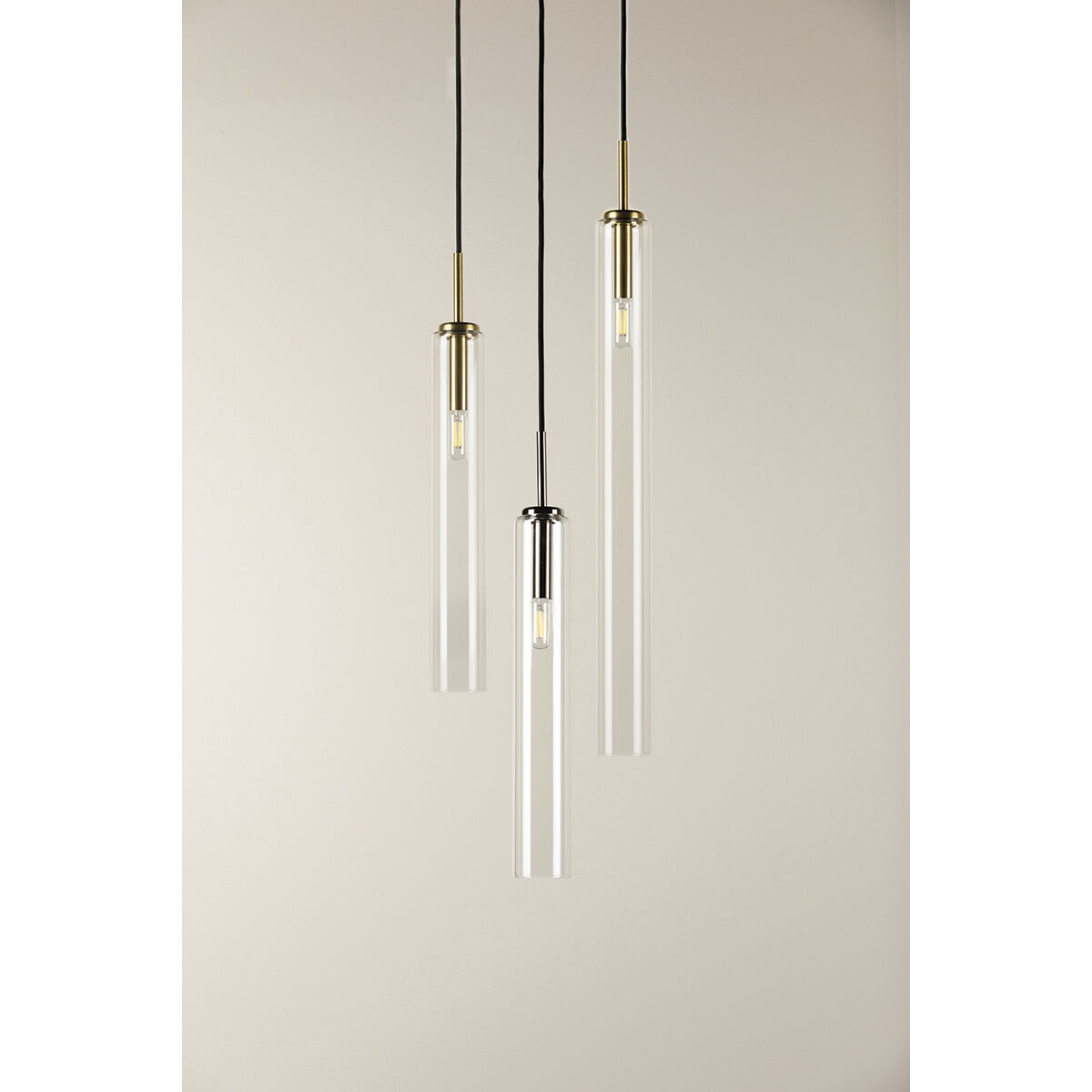 Nyah 1 Light 3 inch Polished Nickel Pendant Ceiling Light