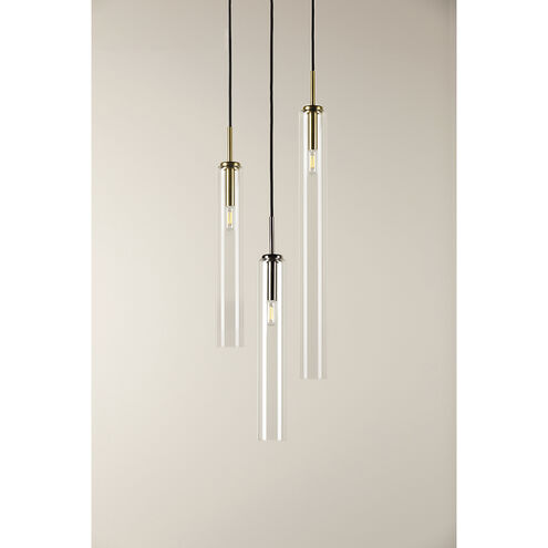 Nyah 1 Light 3 inch Polished Nickel Pendant Ceiling Light